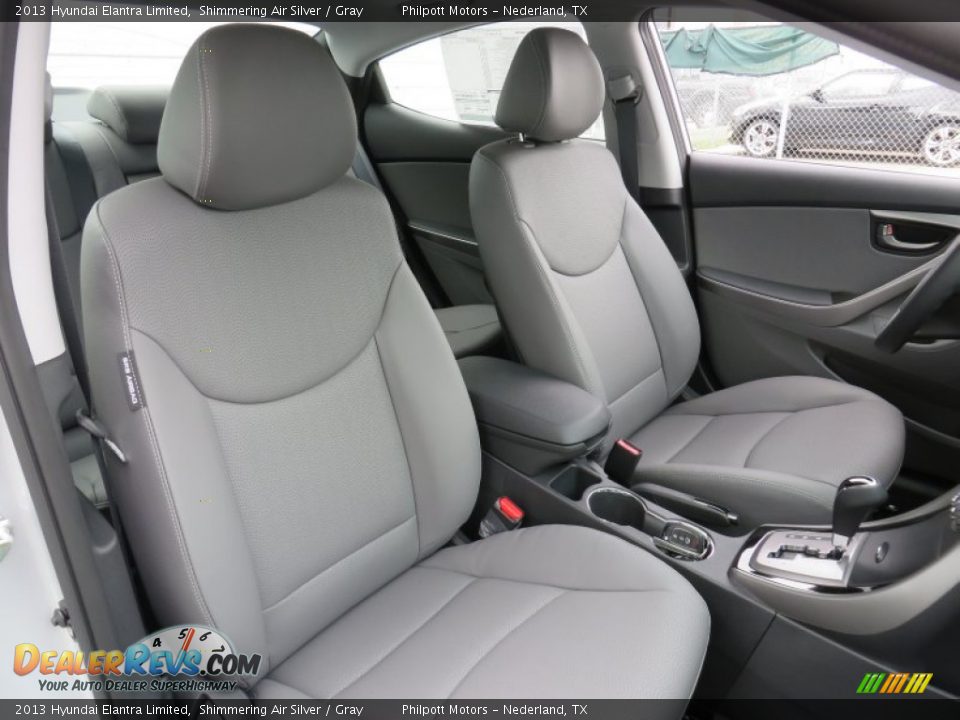 2013 Hyundai Elantra Limited Shimmering Air Silver / Gray Photo #19