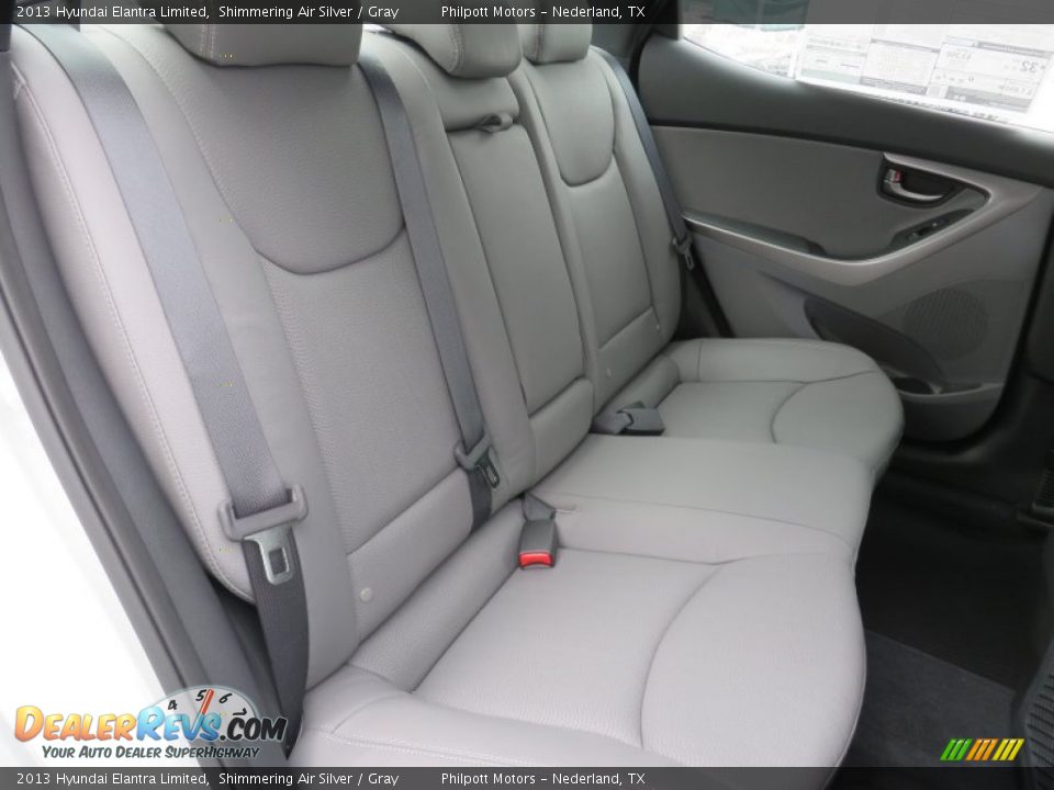 2013 Hyundai Elantra Limited Shimmering Air Silver / Gray Photo #21
