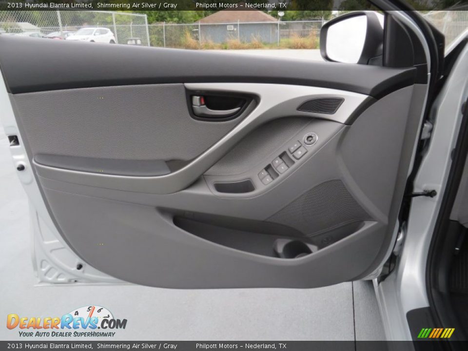 2013 Hyundai Elantra Limited Shimmering Air Silver / Gray Photo #23