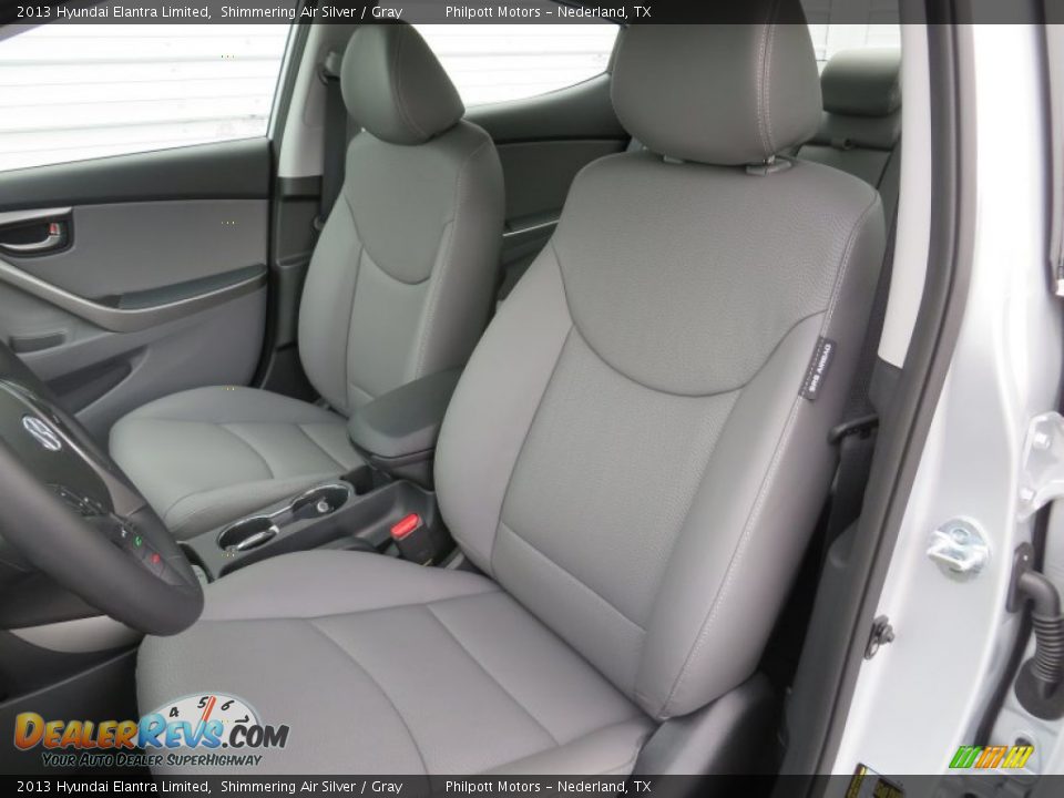 2013 Hyundai Elantra Limited Shimmering Air Silver / Gray Photo #26