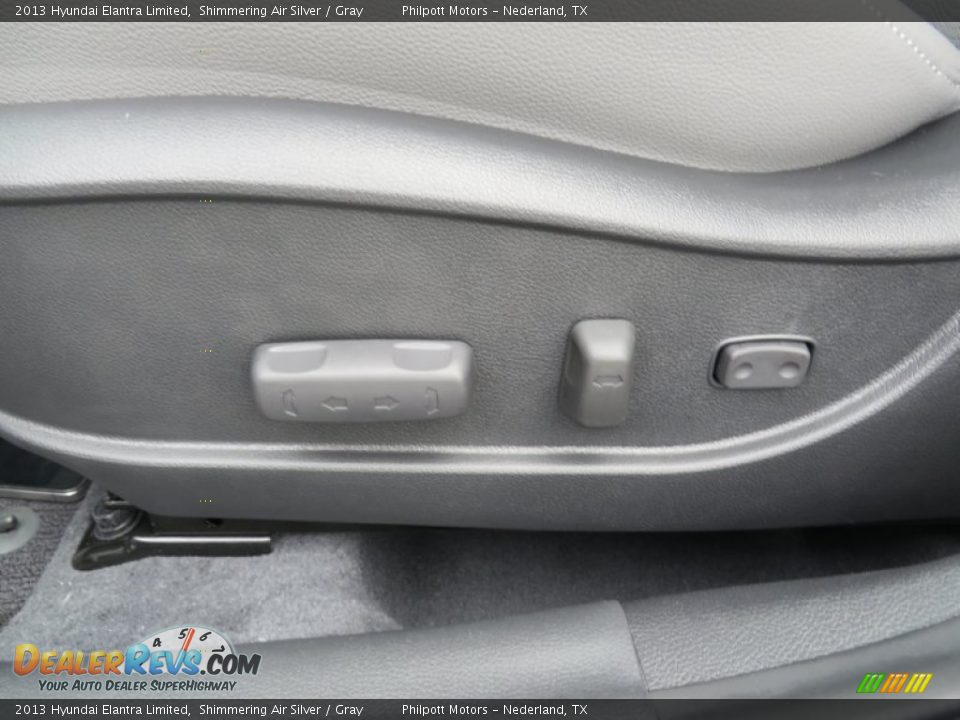 2013 Hyundai Elantra Limited Shimmering Air Silver / Gray Photo #27