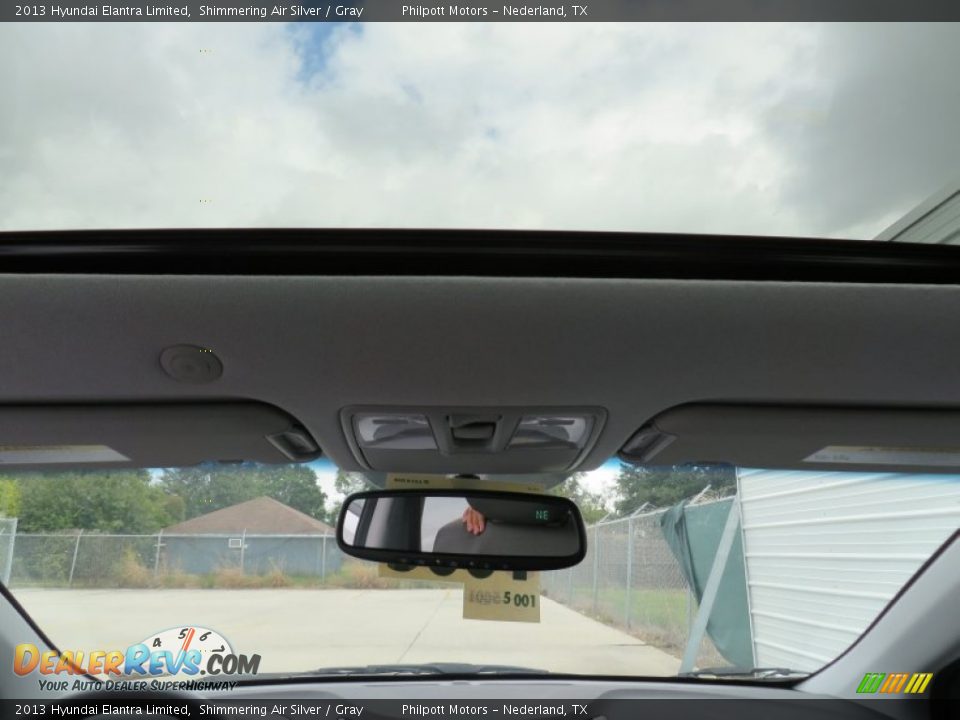 2013 Hyundai Elantra Limited Shimmering Air Silver / Gray Photo #28