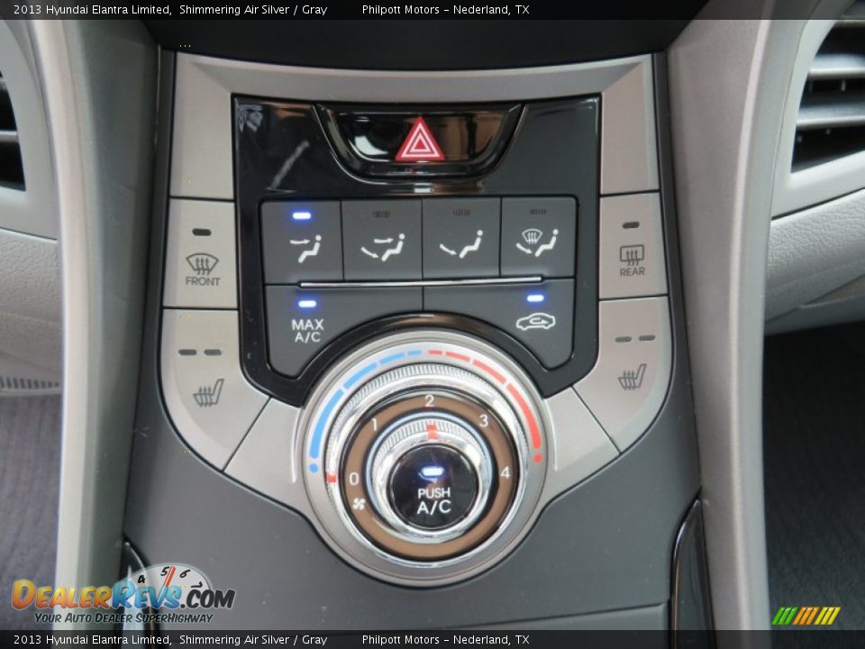2013 Hyundai Elantra Limited Shimmering Air Silver / Gray Photo #31