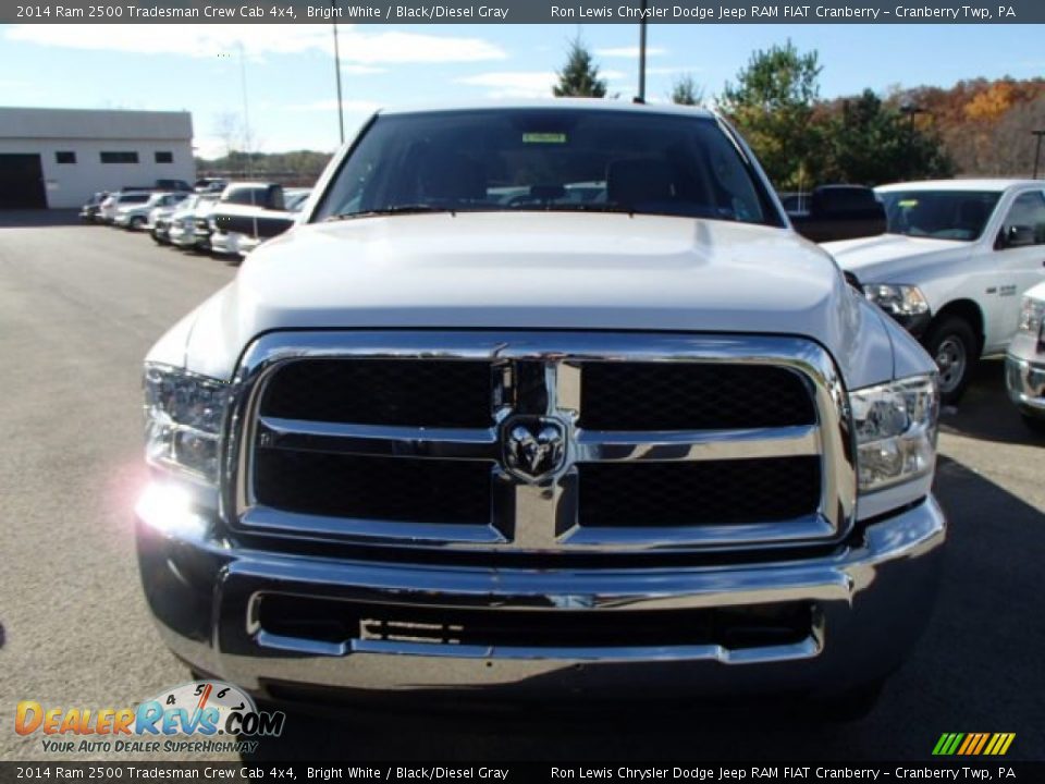 2014 Ram 2500 Tradesman Crew Cab 4x4 Bright White / Black/Diesel Gray Photo #3