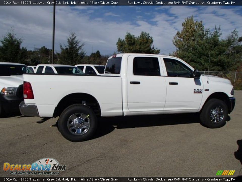 2014 Ram 2500 Tradesman Crew Cab 4x4 Bright White / Black/Diesel Gray Photo #5