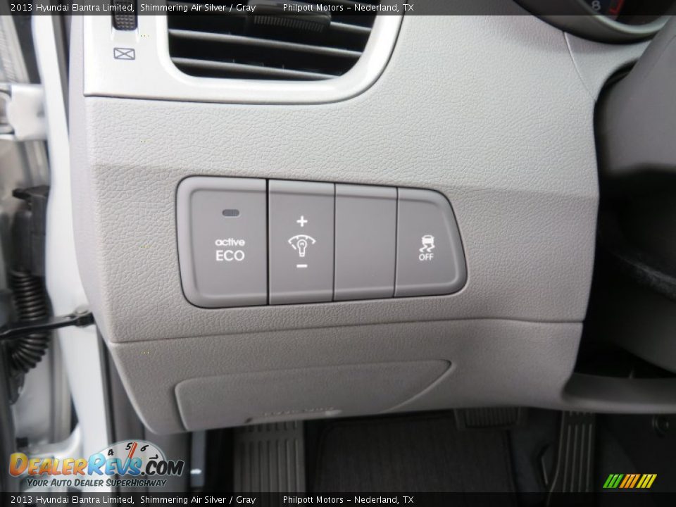2013 Hyundai Elantra Limited Shimmering Air Silver / Gray Photo #34