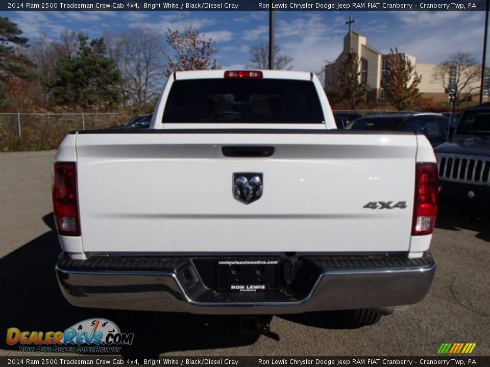 2014 Ram 2500 Tradesman Crew Cab 4x4 Bright White / Black/Diesel Gray Photo #7