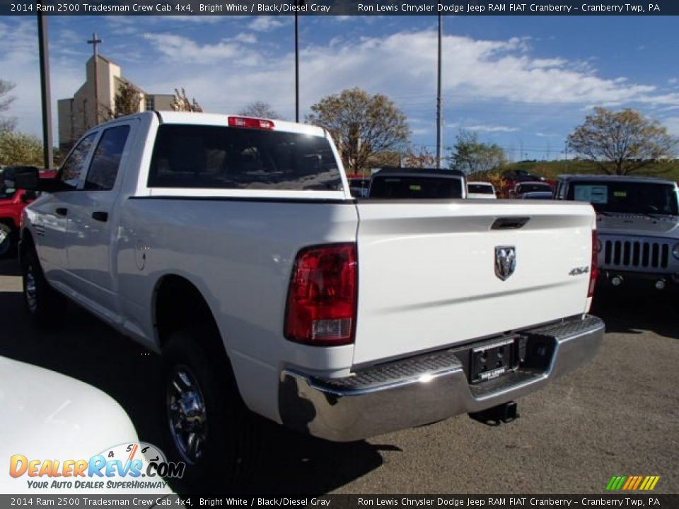2014 Ram 2500 Tradesman Crew Cab 4x4 Bright White / Black/Diesel Gray Photo #8
