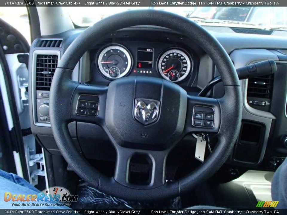 2014 Ram 2500 Tradesman Crew Cab 4x4 Bright White / Black/Diesel Gray Photo #19
