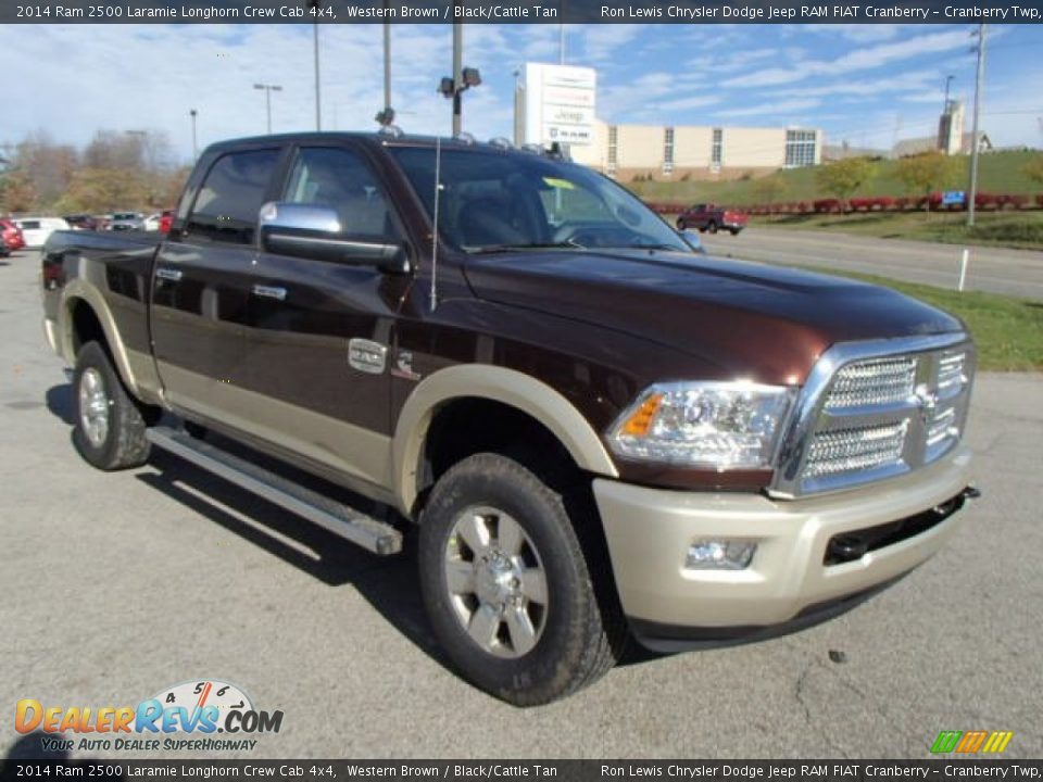 Front 3/4 View of 2014 Ram 2500 Laramie Longhorn Crew Cab 4x4 Photo #4