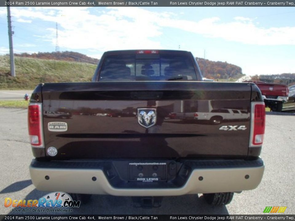 2014 Ram 2500 Laramie Longhorn Crew Cab 4x4 Western Brown / Black/Cattle Tan Photo #7