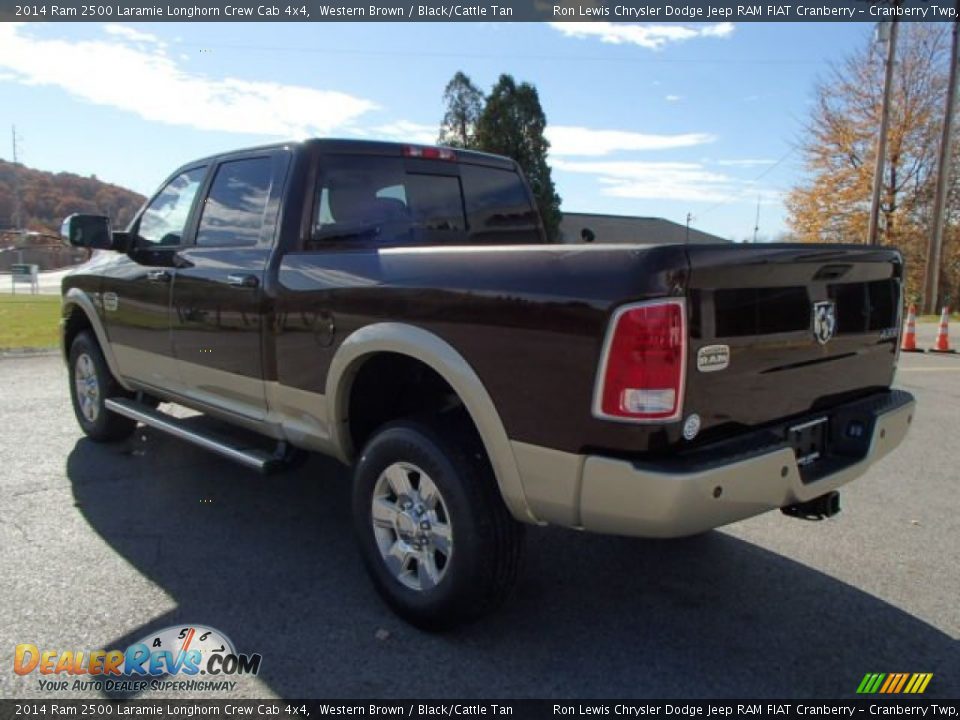 2014 Ram 2500 Laramie Longhorn Crew Cab 4x4 Western Brown / Black/Cattle Tan Photo #8