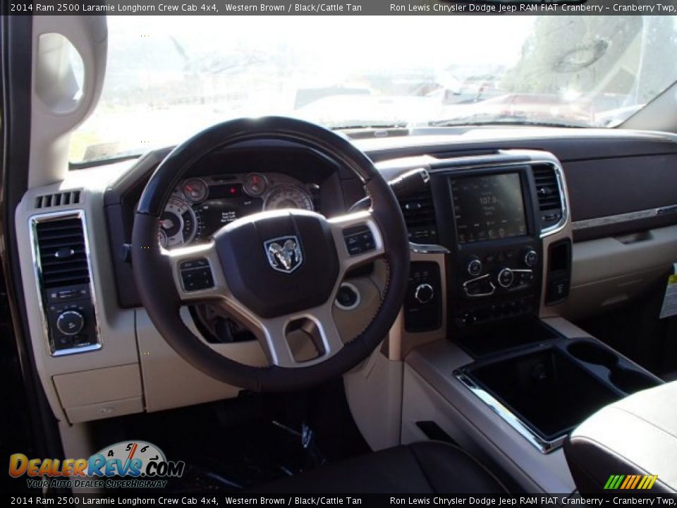Dashboard of 2014 Ram 2500 Laramie Longhorn Crew Cab 4x4 Photo #12