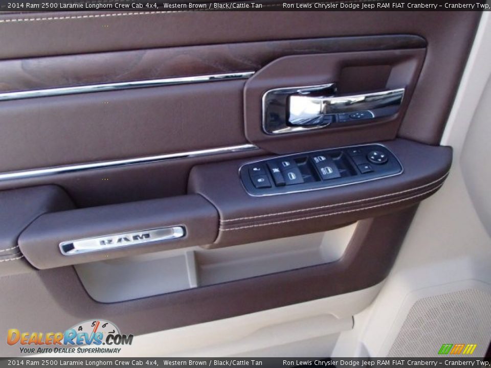 Door Panel of 2014 Ram 2500 Laramie Longhorn Crew Cab 4x4 Photo #13