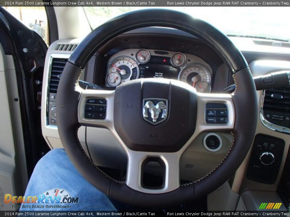 2014 Ram 2500 Laramie Longhorn Crew Cab 4x4 Steering Wheel Photo #19