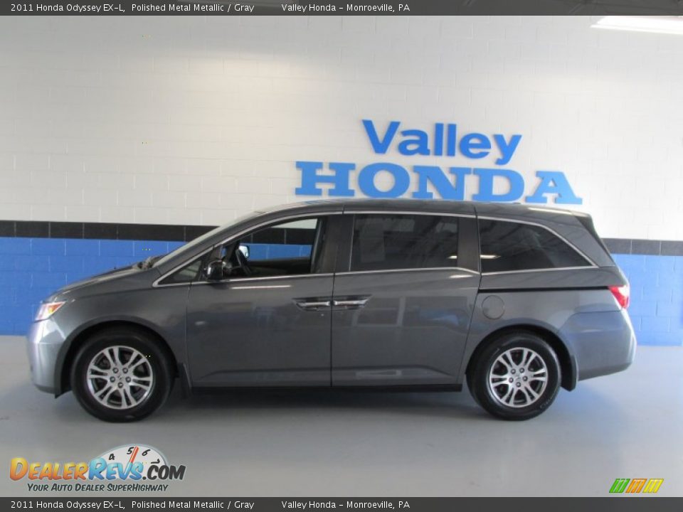 2011 Honda Odyssey EX-L Polished Metal Metallic / Gray Photo #2