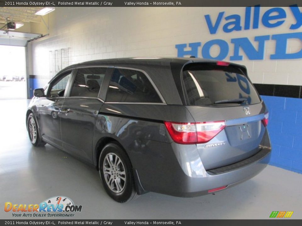 2011 Honda Odyssey EX-L Polished Metal Metallic / Gray Photo #3