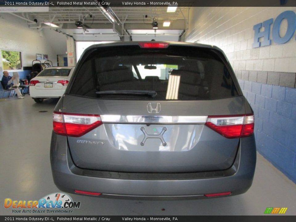 2011 Honda Odyssey EX-L Polished Metal Metallic / Gray Photo #4