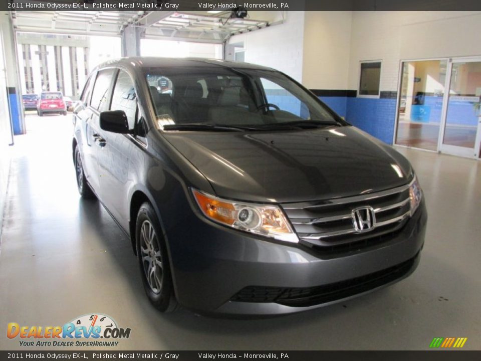 2011 Honda Odyssey EX-L Polished Metal Metallic / Gray Photo #5
