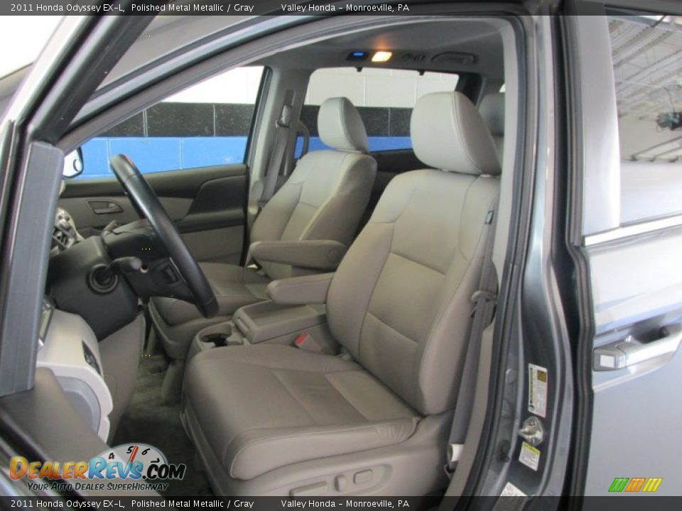 2011 Honda Odyssey EX-L Polished Metal Metallic / Gray Photo #9