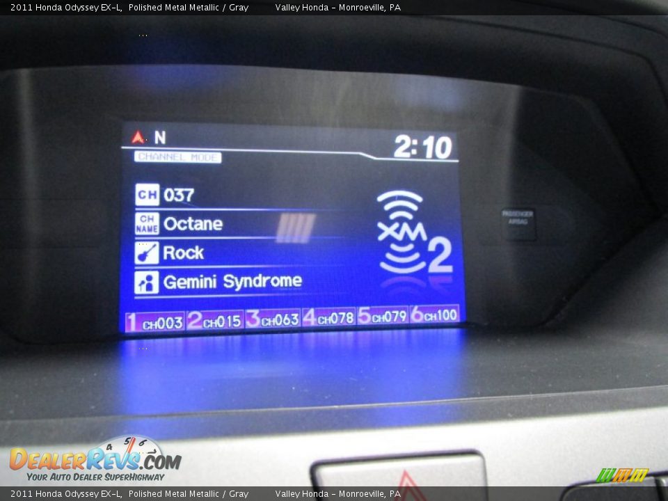 2011 Honda Odyssey EX-L Polished Metal Metallic / Gray Photo #12