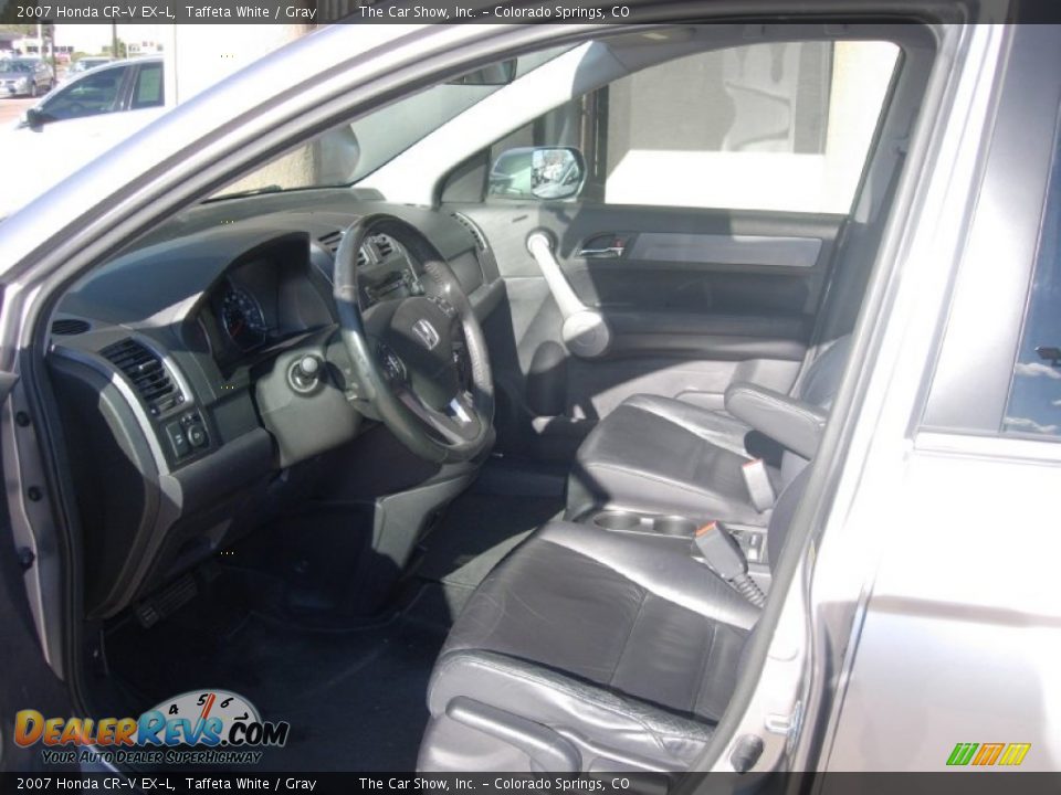 2007 Honda CR-V EX-L Taffeta White / Gray Photo #5
