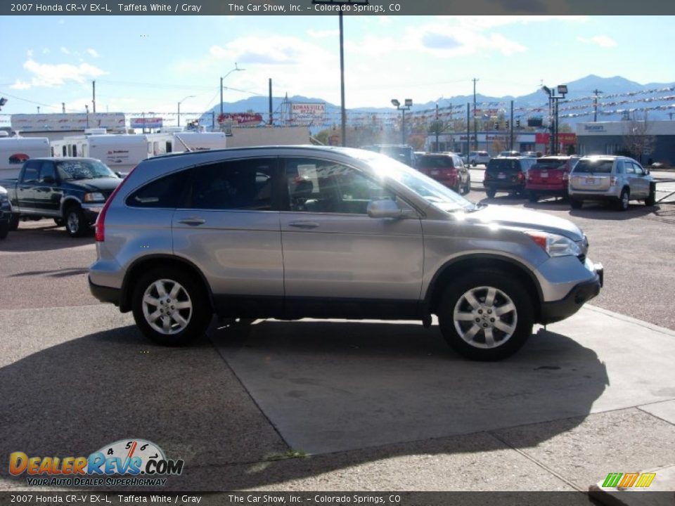 2007 Honda CR-V EX-L Taffeta White / Gray Photo #14