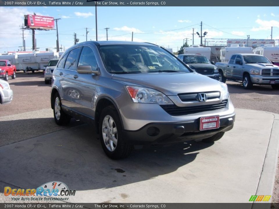 2007 Honda CR-V EX-L Taffeta White / Gray Photo #15