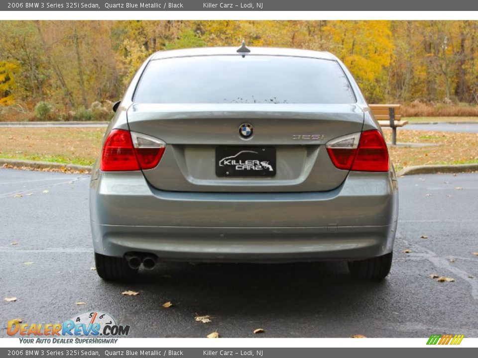 2006 BMW 3 Series 325i Sedan Quartz Blue Metallic / Black Photo #6