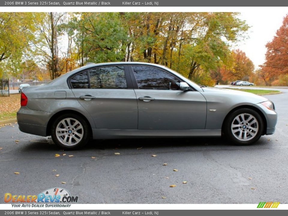 2006 BMW 3 Series 325i Sedan Quartz Blue Metallic / Black Photo #10