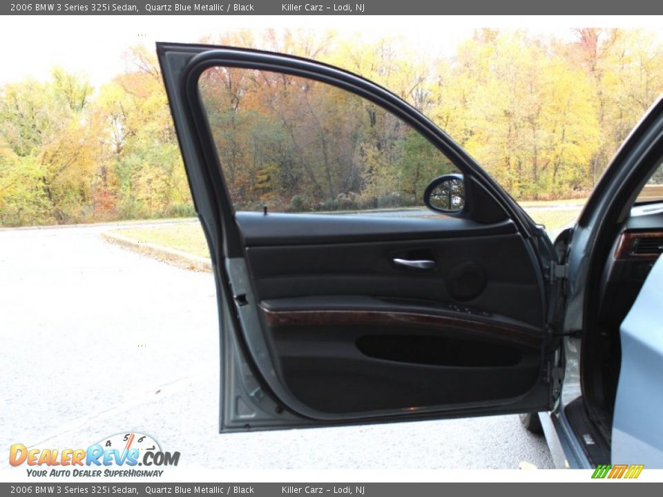 2006 BMW 3 Series 325i Sedan Quartz Blue Metallic / Black Photo #12