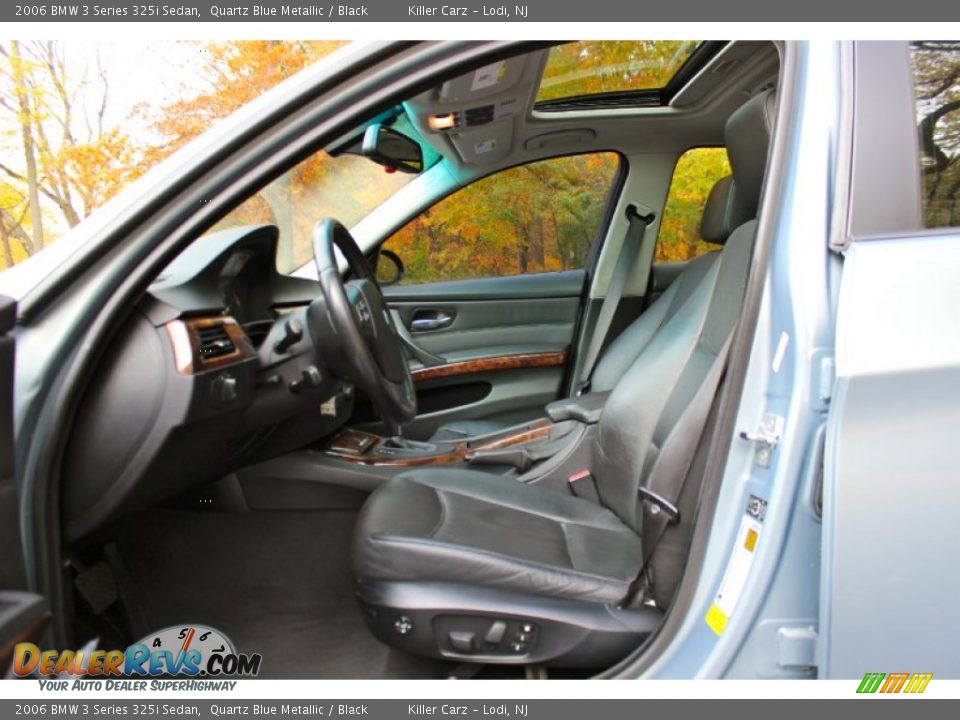 2006 BMW 3 Series 325i Sedan Quartz Blue Metallic / Black Photo #14