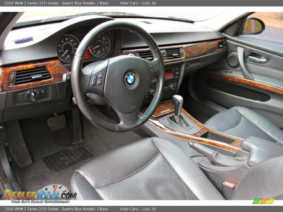 2006 BMW 3 Series 325i Sedan Quartz Blue Metallic / Black Photo #15