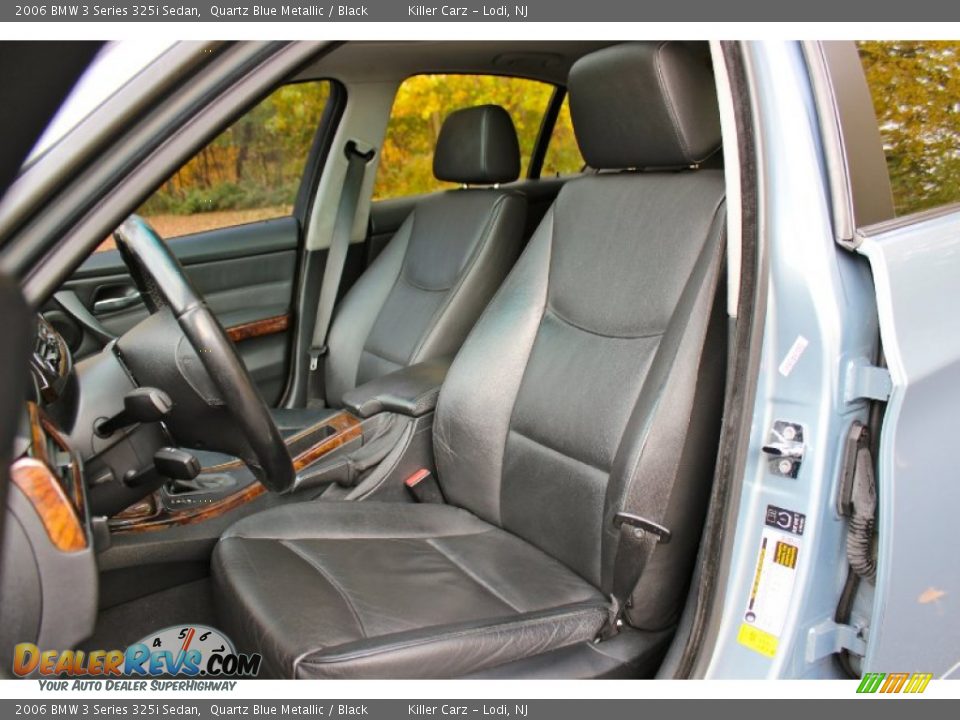 2006 BMW 3 Series 325i Sedan Quartz Blue Metallic / Black Photo #16