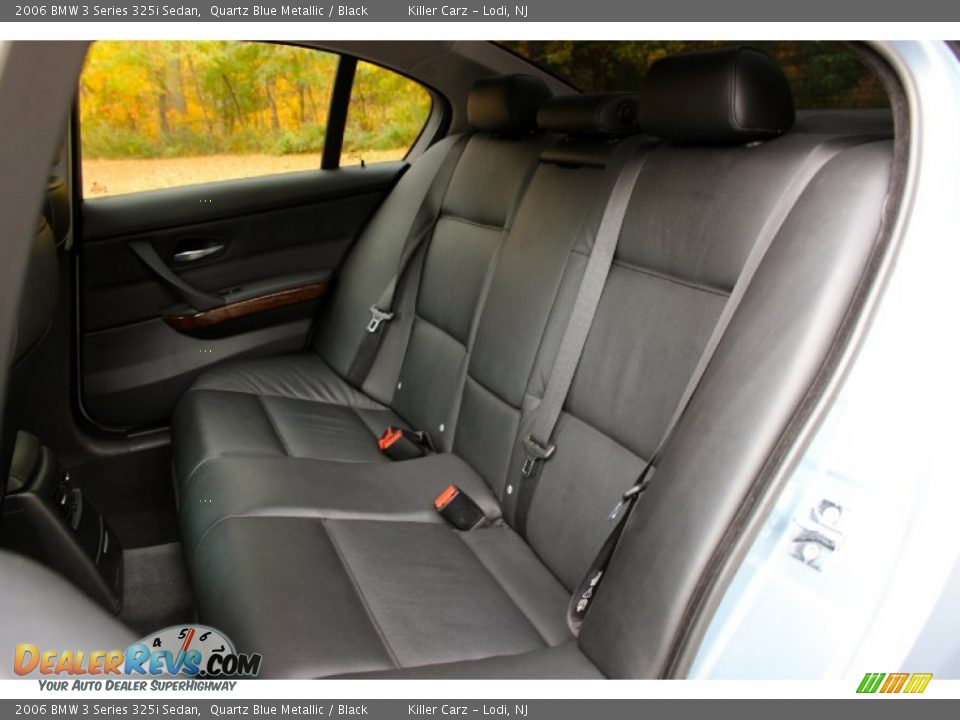 2006 BMW 3 Series 325i Sedan Quartz Blue Metallic / Black Photo #24