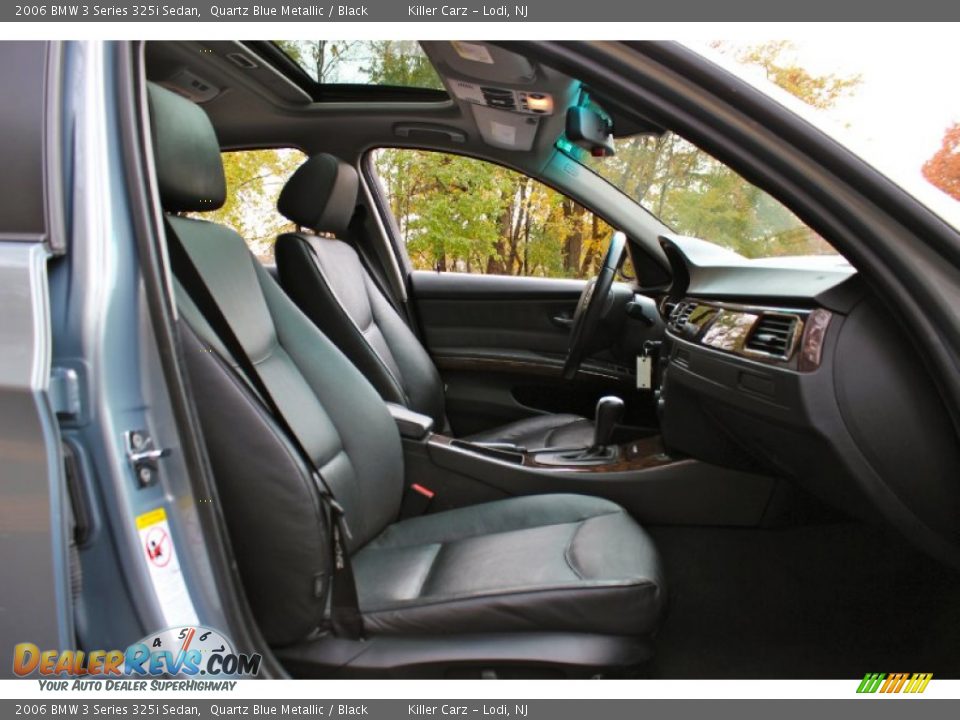 2006 BMW 3 Series 325i Sedan Quartz Blue Metallic / Black Photo #25
