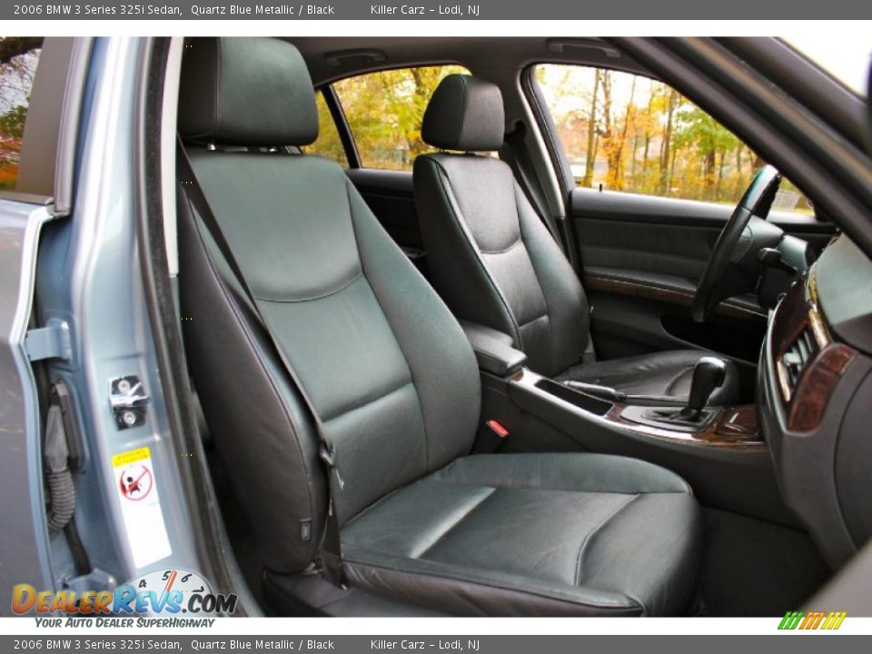 2006 BMW 3 Series 325i Sedan Quartz Blue Metallic / Black Photo #27