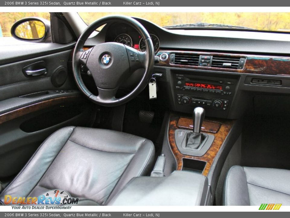 2006 BMW 3 Series 325i Sedan Quartz Blue Metallic / Black Photo #33