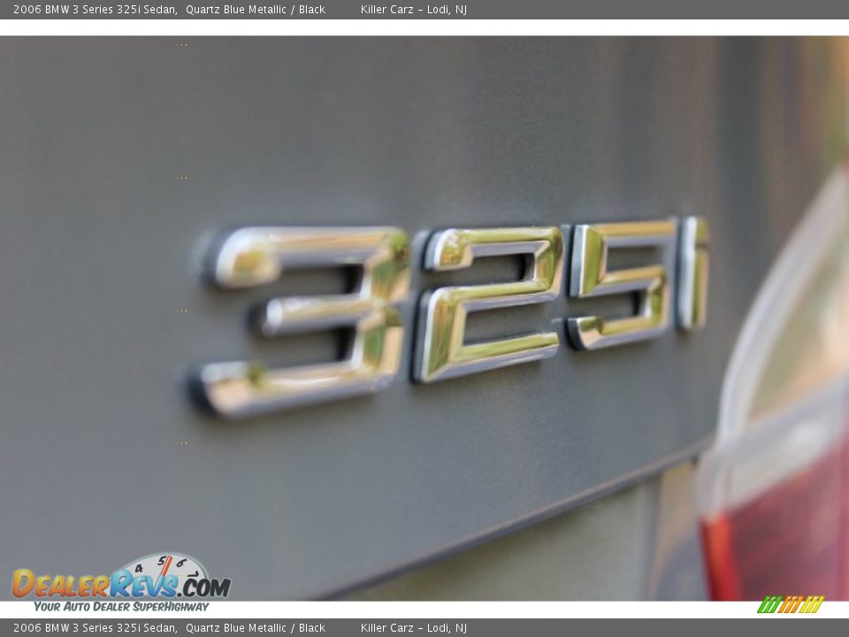 2006 BMW 3 Series 325i Sedan Quartz Blue Metallic / Black Photo #34