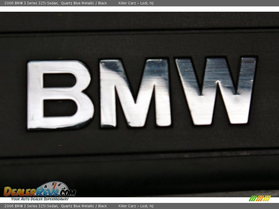 2006 BMW 3 Series 325i Sedan Quartz Blue Metallic / Black Photo #35