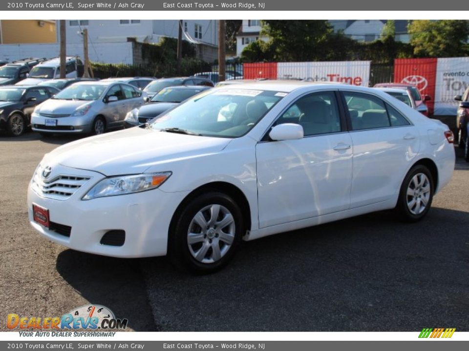 2010 Toyota Camry LE Super White / Ash Gray Photo #3
