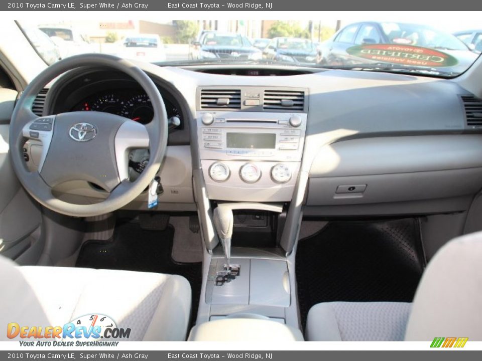 2010 Toyota Camry LE Super White / Ash Gray Photo #10