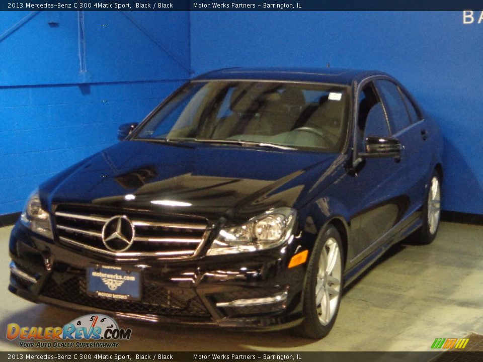 2013 Mercedes-Benz C 300 4Matic Sport Black / Black Photo #3