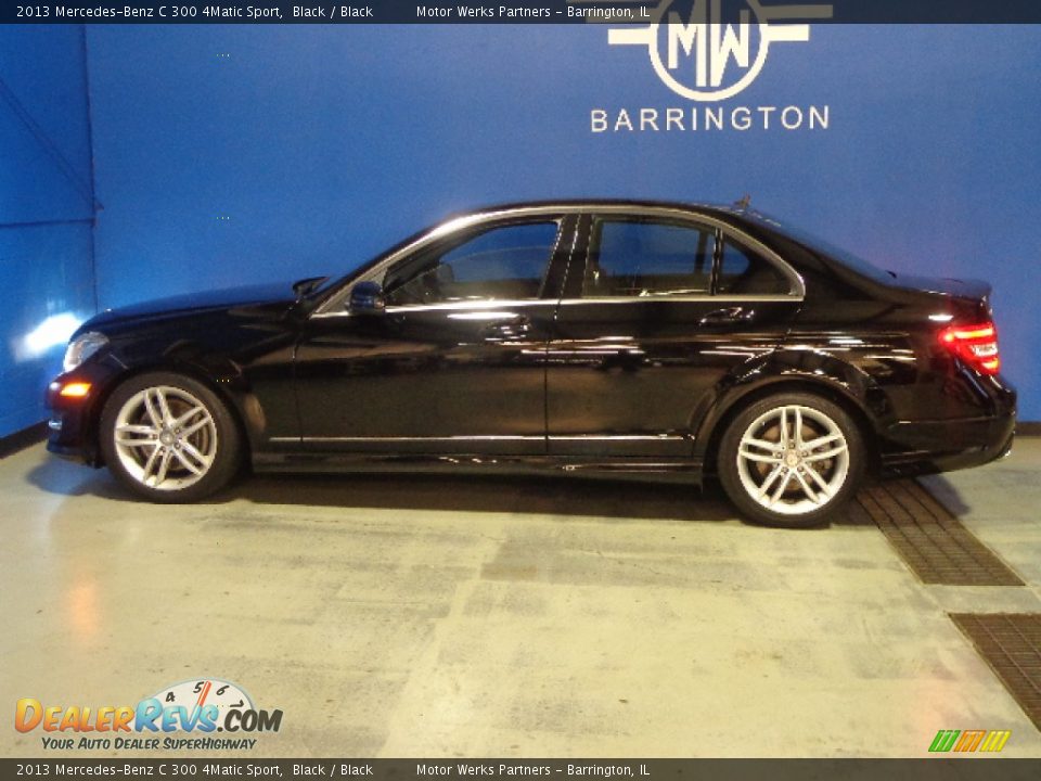 2013 Mercedes-Benz C 300 4Matic Sport Black / Black Photo #4