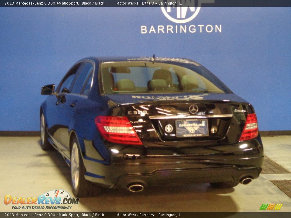 2013 Mercedes-Benz C 300 4Matic Sport Black / Black Photo #5