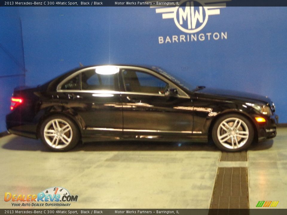 2013 Mercedes-Benz C 300 4Matic Sport Black / Black Photo #6