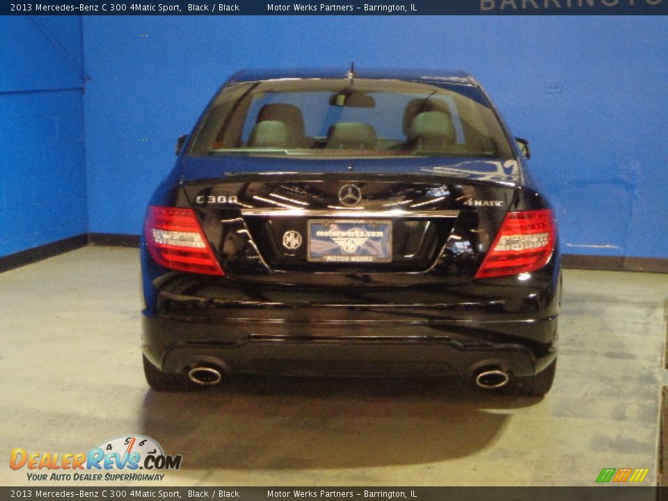 2013 Mercedes-Benz C 300 4Matic Sport Black / Black Photo #8
