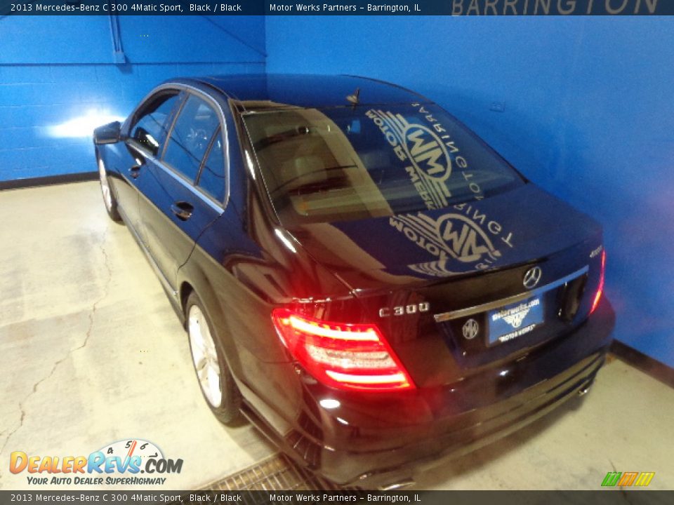 2013 Mercedes-Benz C 300 4Matic Sport Black / Black Photo #9