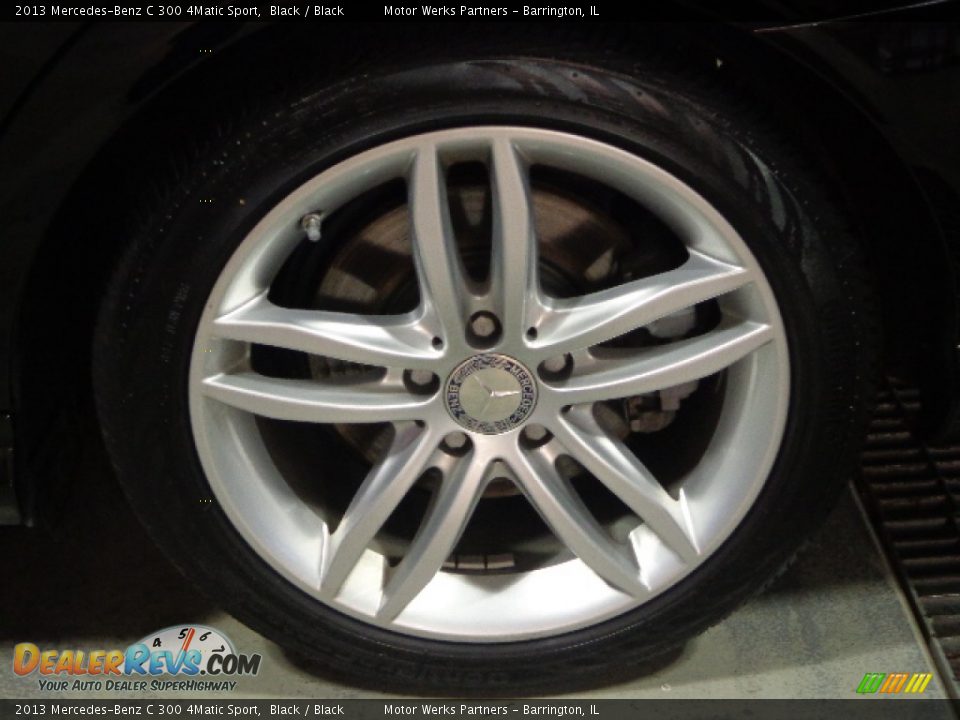 2013 Mercedes-Benz C 300 4Matic Sport Black / Black Photo #12