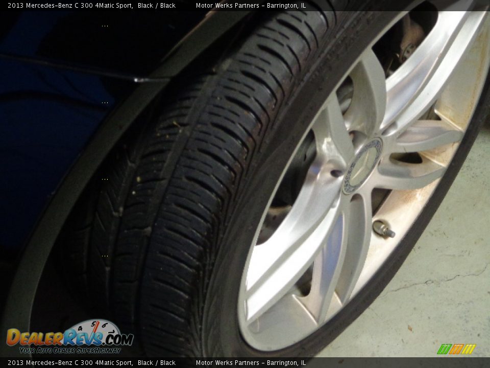 2013 Mercedes-Benz C 300 4Matic Sport Black / Black Photo #14